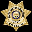 Concealed Carry Weapon (CCW) Permit Custom Badge